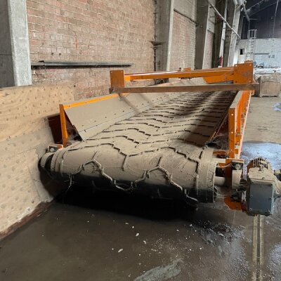 Industriële transportband Deswarte voor rest/bouwafval - Afbeelding 1